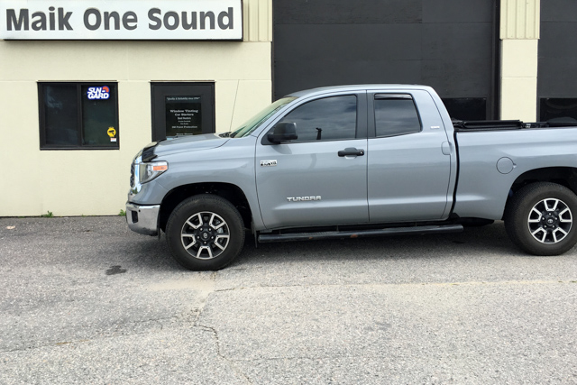 Toyota 2018 Tundra with professional window tint in North Bay